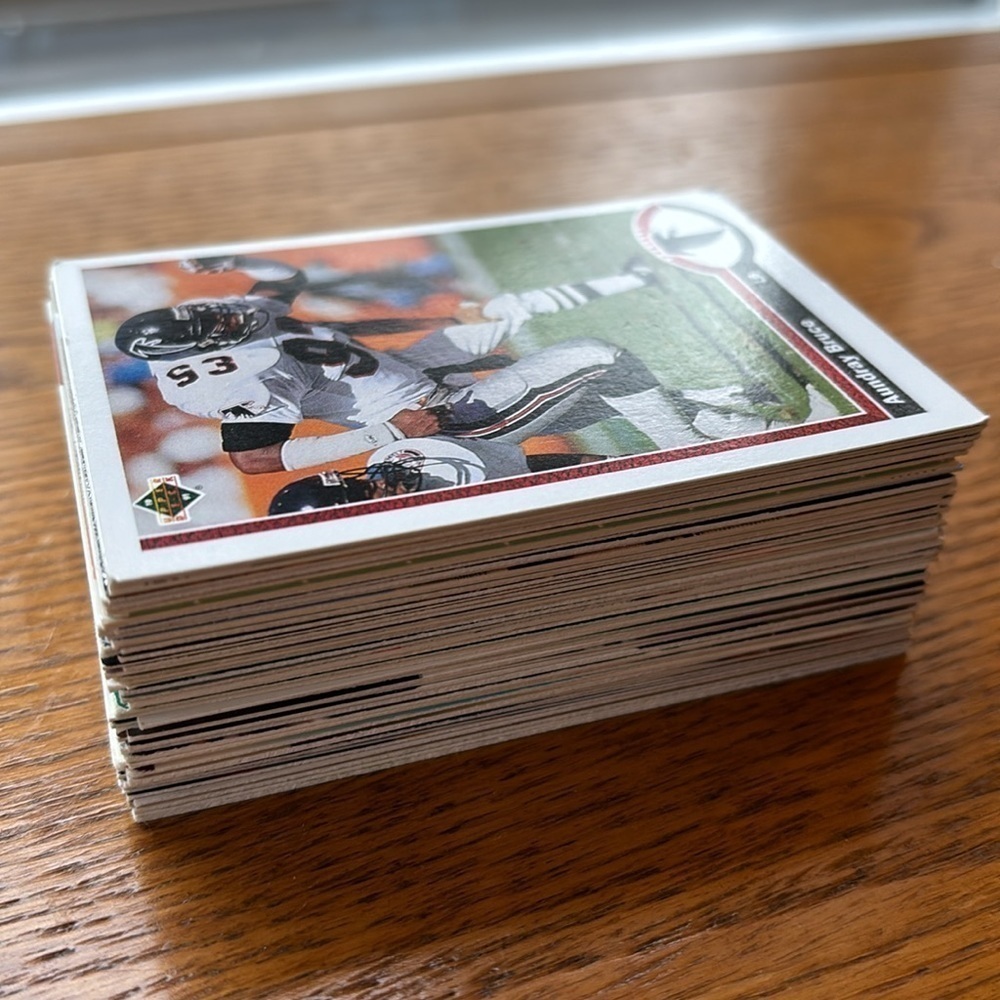 Lot of 56 football cards